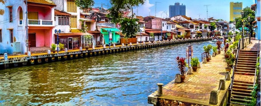 Malacca Waterway in Malaysia