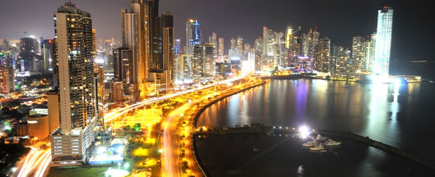Panama City at night