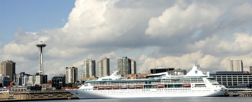 Blake Island with Seattle