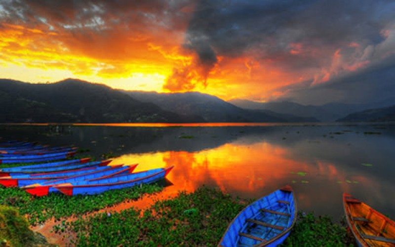 Pokhara Lake, Nepal