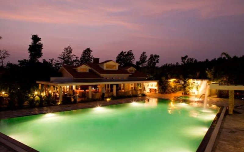 Amanvana Luxury Boutique Spa Resort at night
